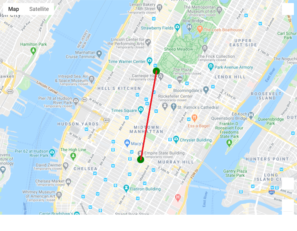 geocode distance google map