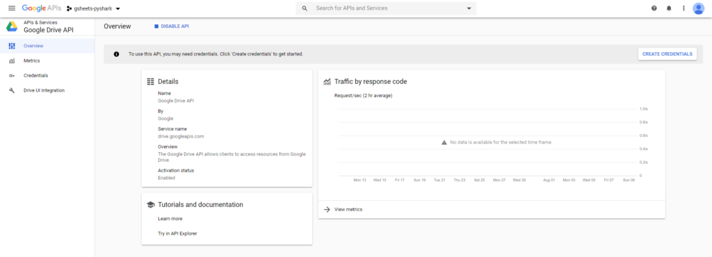 Google Sheets API using Python - Python Programming