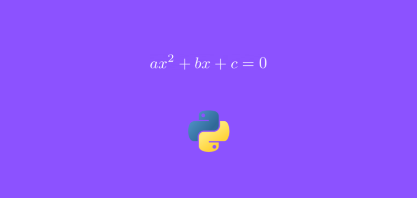 solve quadratic equation using python