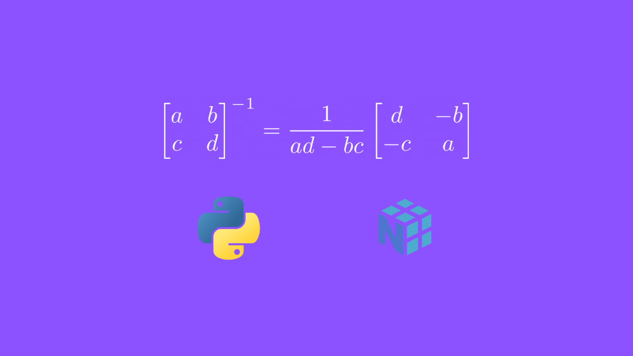 finding inverse matrix 2x2