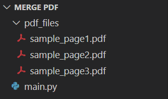 PDF files to merge using Python