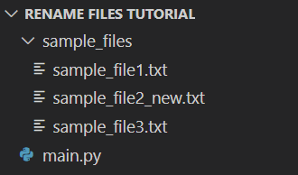 file directory with changed file name