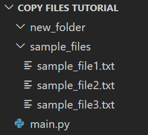 sample file structure