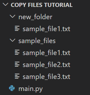 copy single file using python