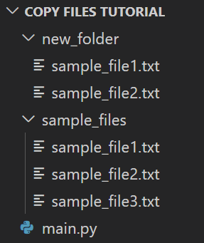 copy multiple files using python
